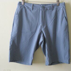 HANG TEN Men's Hybrid Board Walk Shorts, Quick Dry, Lightweight, blue checker 32